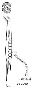 De-Bakey Vessel Forcep, Curved